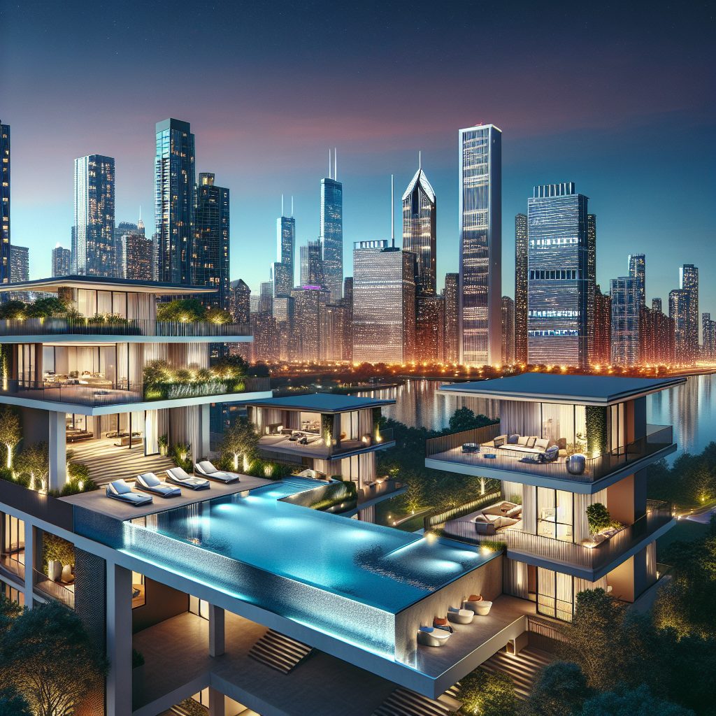 Chicago Ultimate Villas With Infinity Pool Skyline