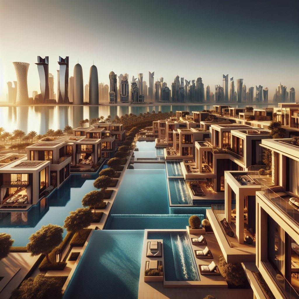 Doha Ultimate Villas With Infinity Pool Skyline