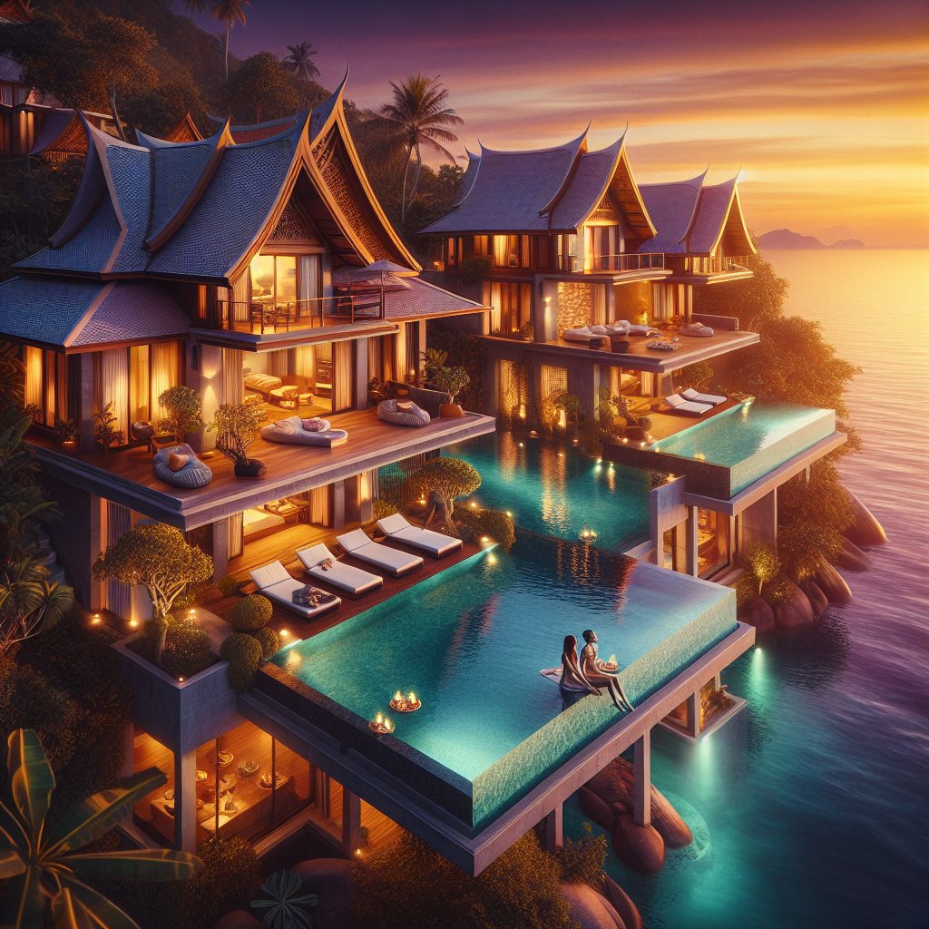Koh Samui Ultimate Villas With Infinity Pool Sunset