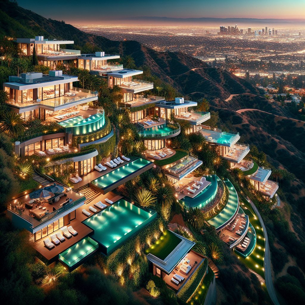 Los Angeles Ultimate Villas With Infinity Pool Hillside