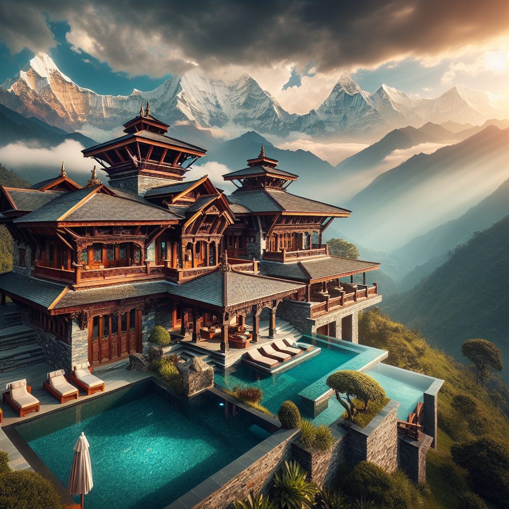 Nepal Ultimate Villas With Infinity Pool Mountain