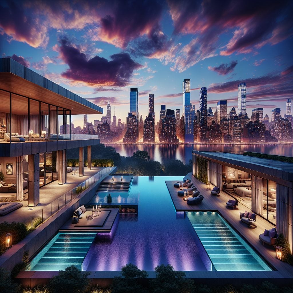 New York Ultimate Villas With Infinity Pool Rooftop