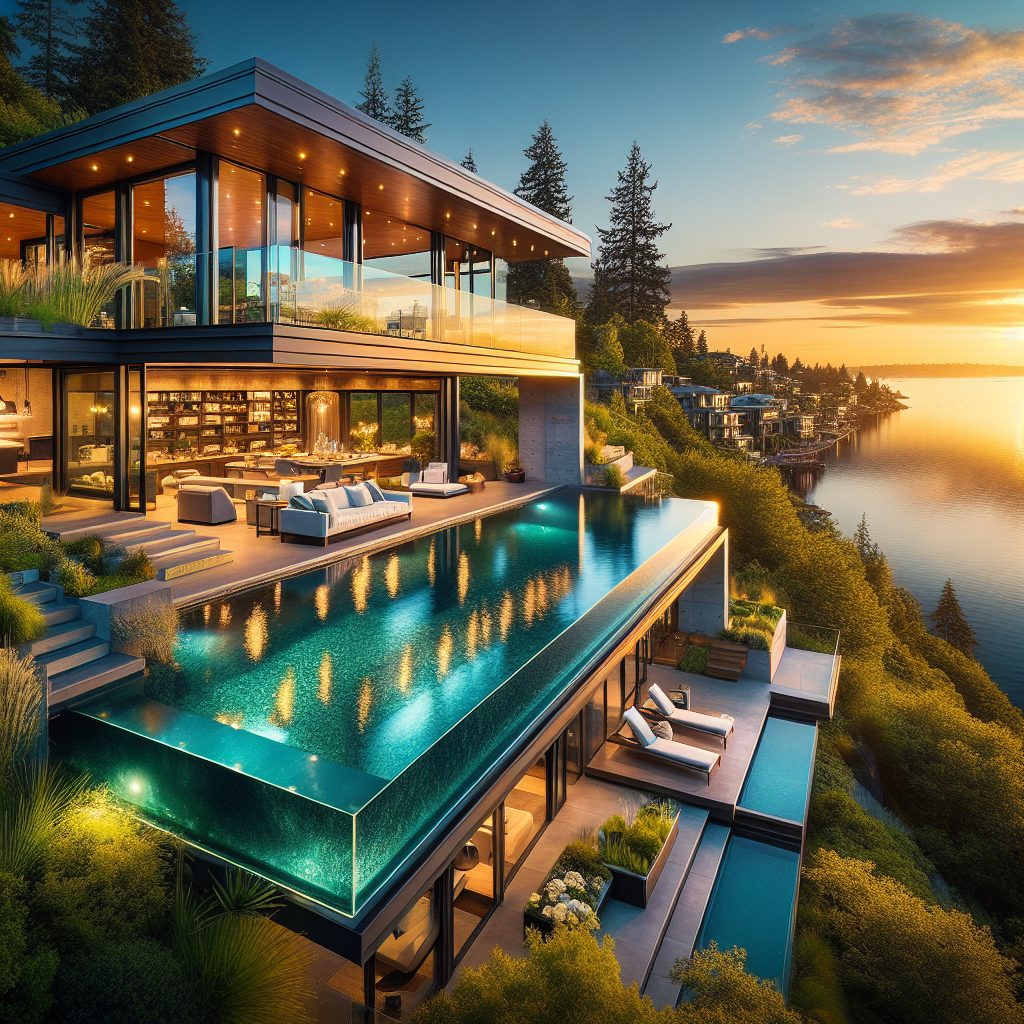 Seattle Ultimate Villas With Infinity Pool Waterfront