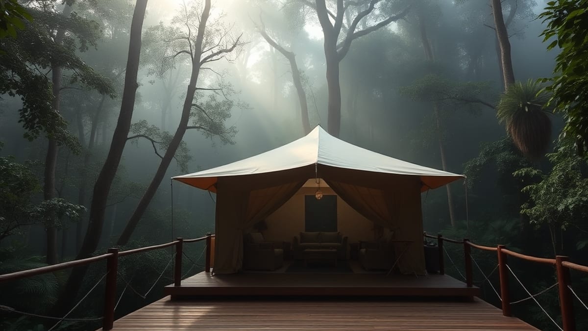 glamping in the rainforest