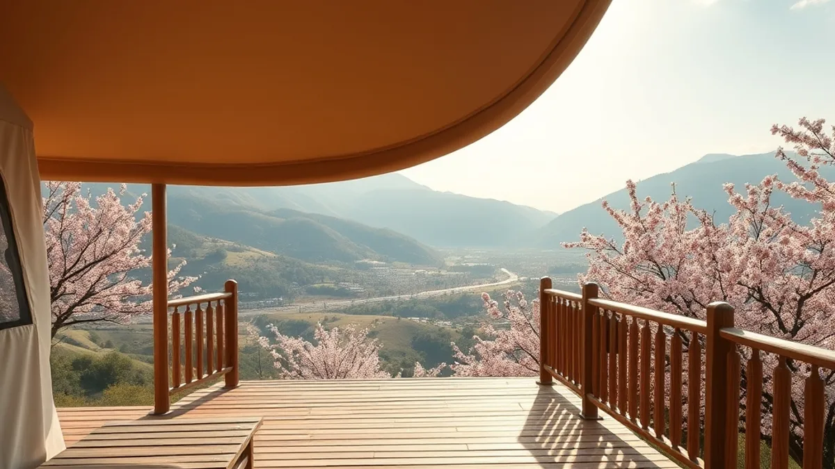 glamping in spring