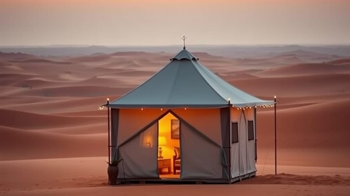 glamping in the desert