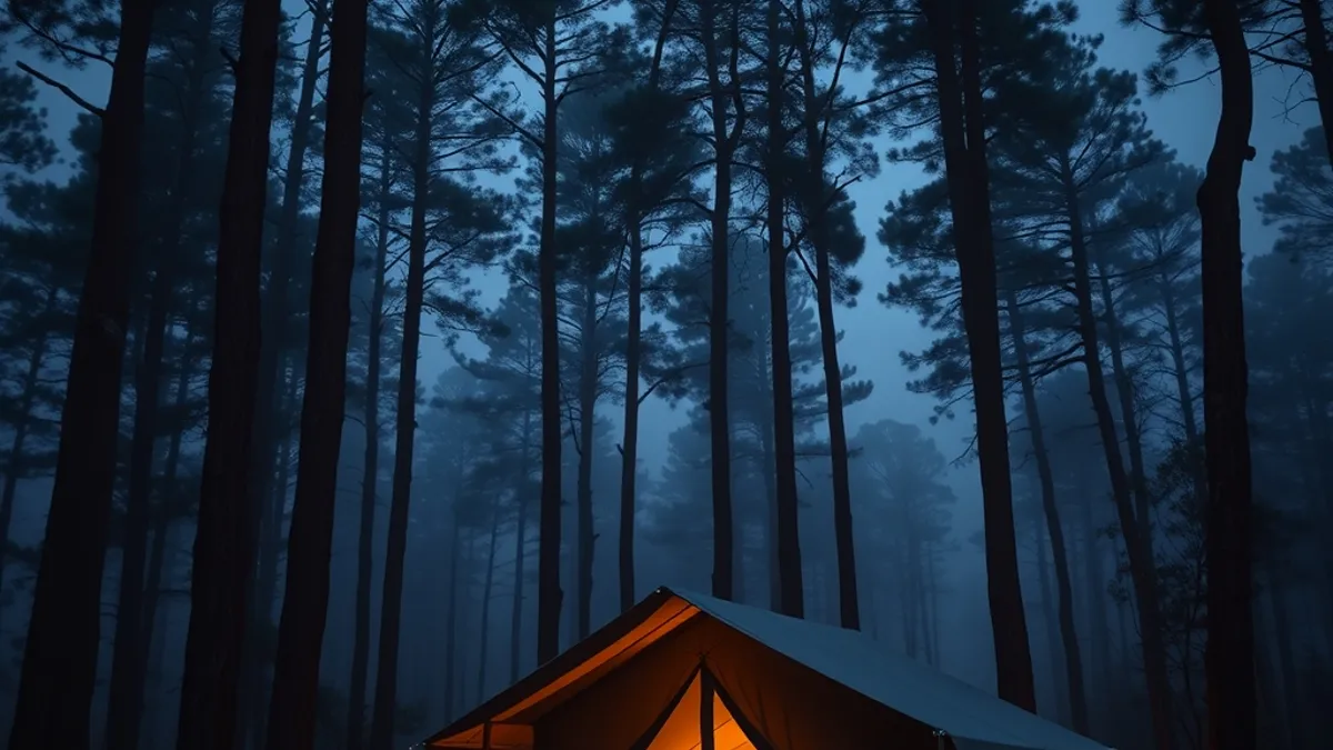 glamping trip packing