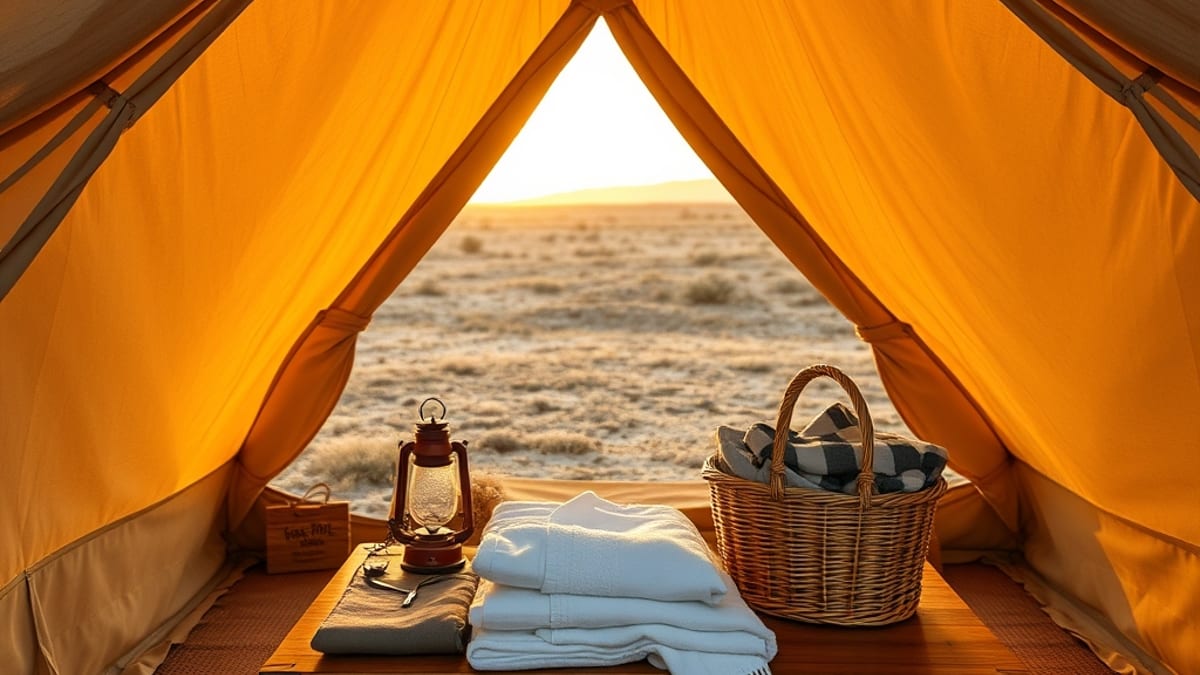 glamping trip packing