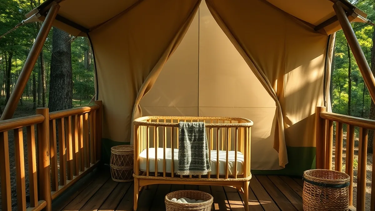 glamping with a baby