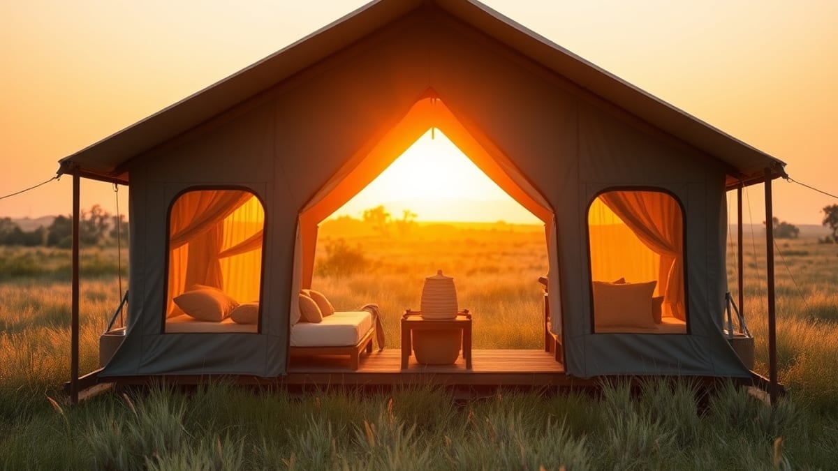 glamping with a baby