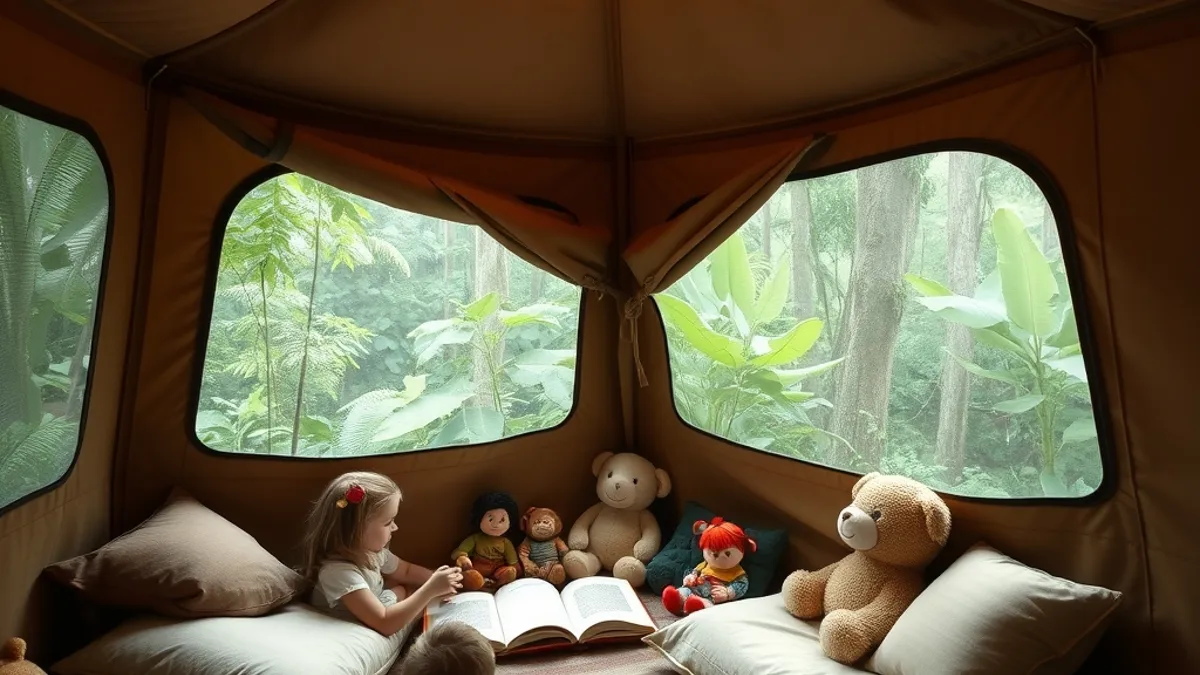 glamping with kids