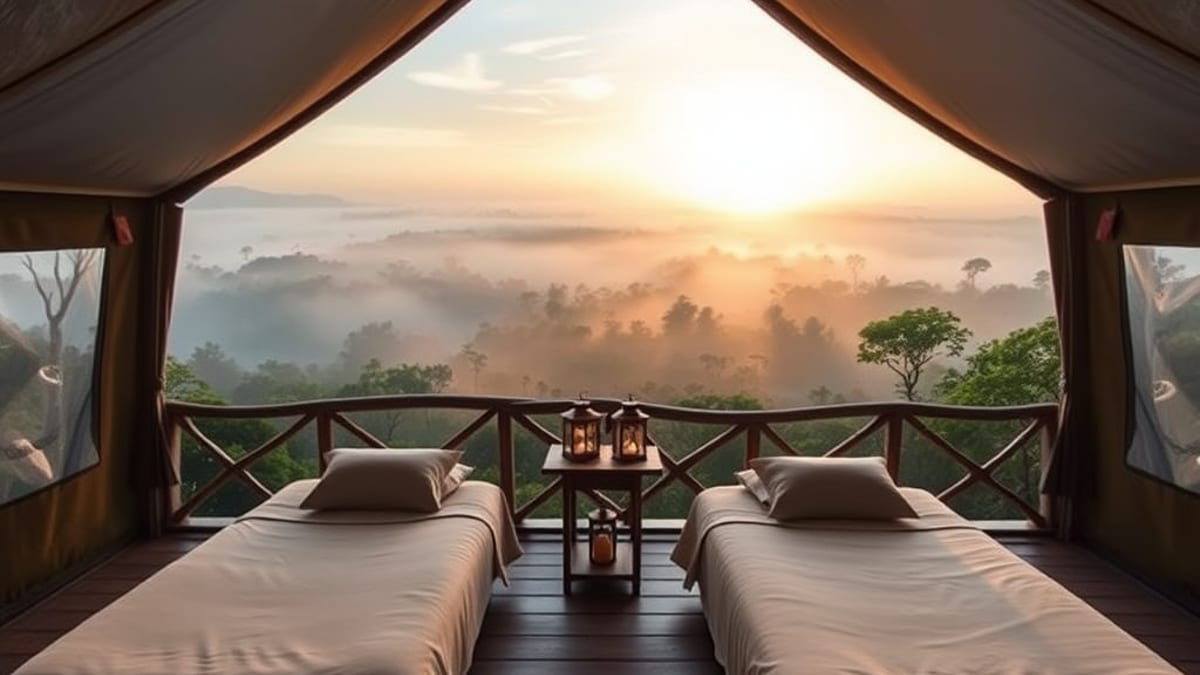 glamping with kids