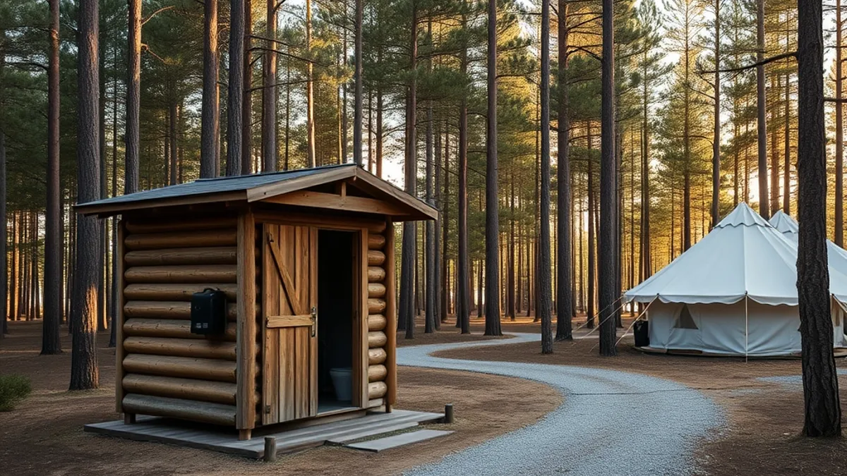 glamping bathrooms