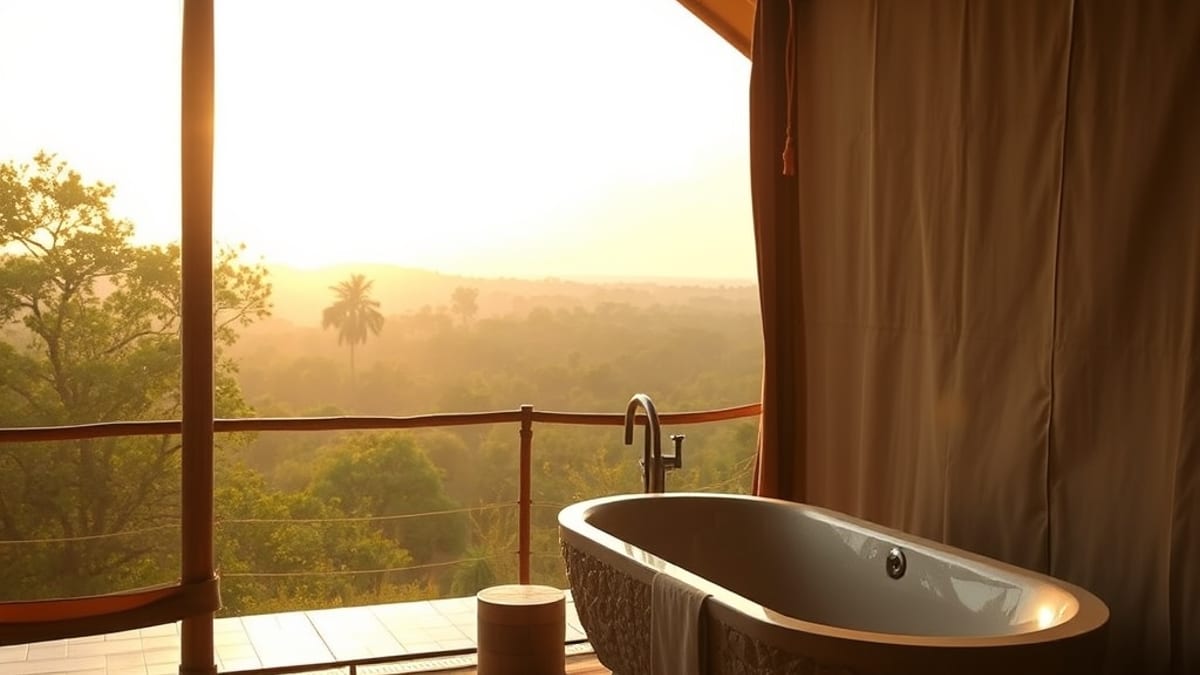 glamping bathrooms