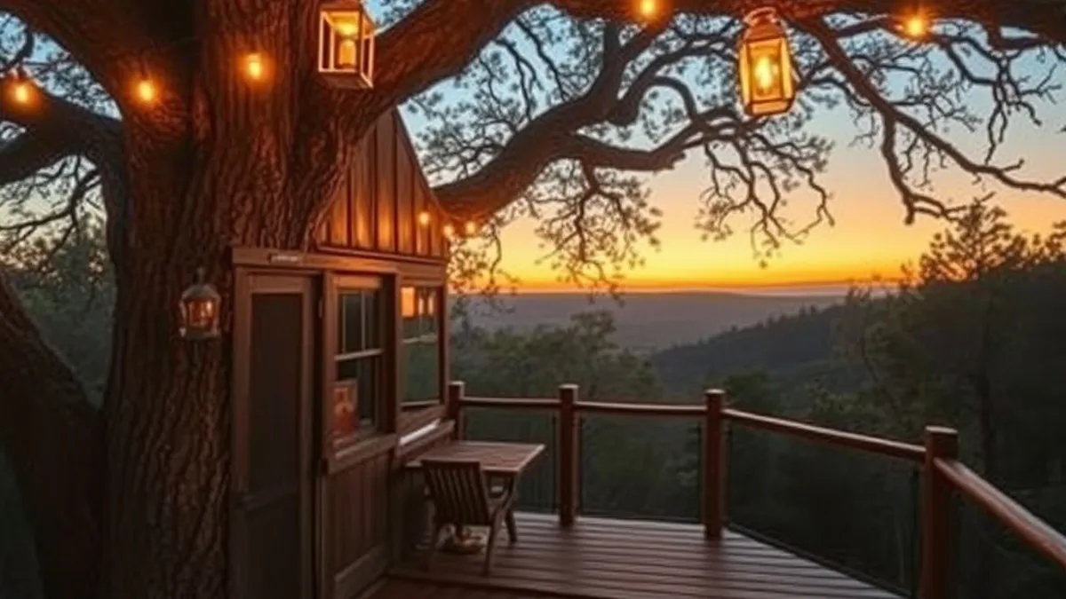 book a treehouse stay