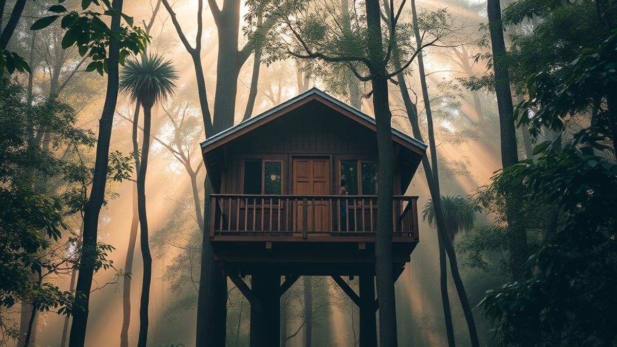 book a treehouse stay