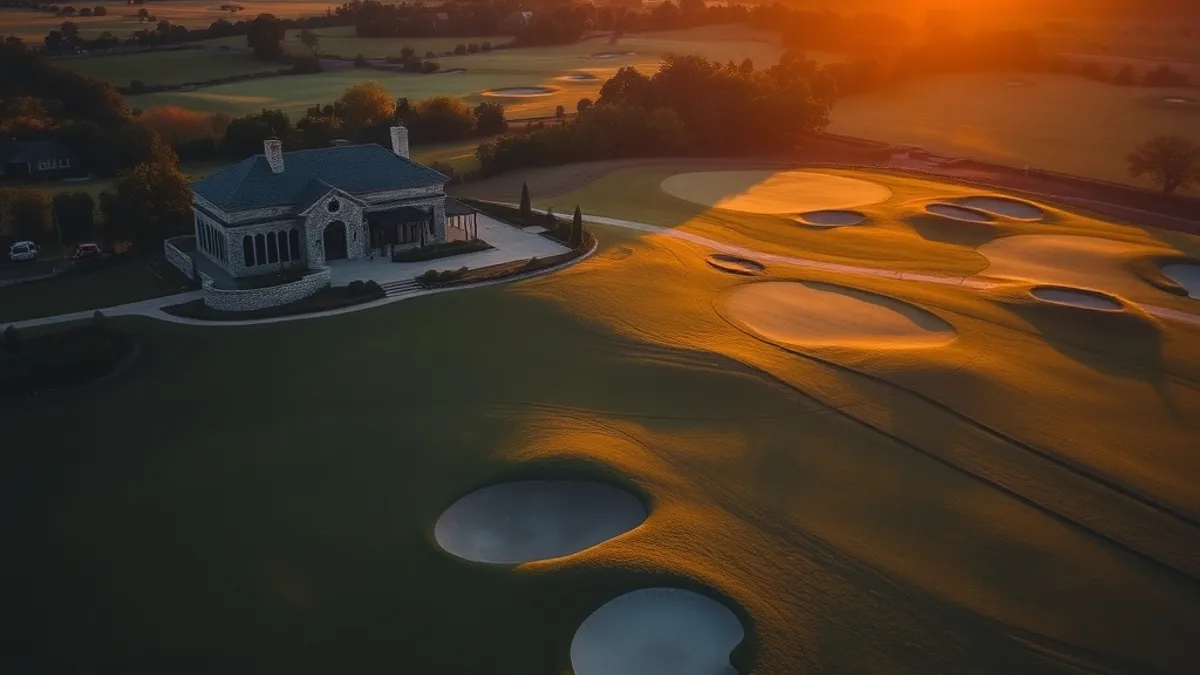 villa near a golf course