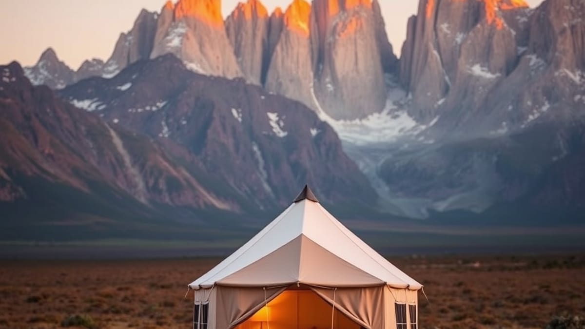 luxury camping in Patagonia