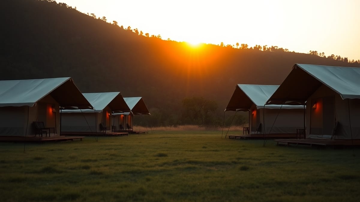glamping trip for a large group