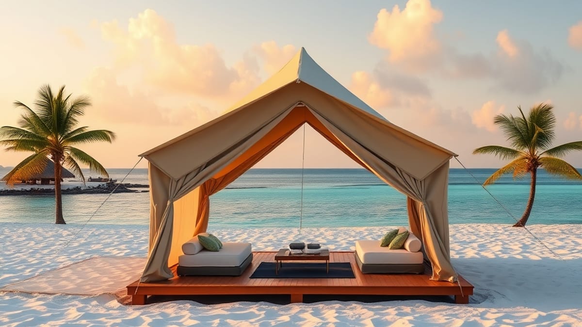 private island glamping