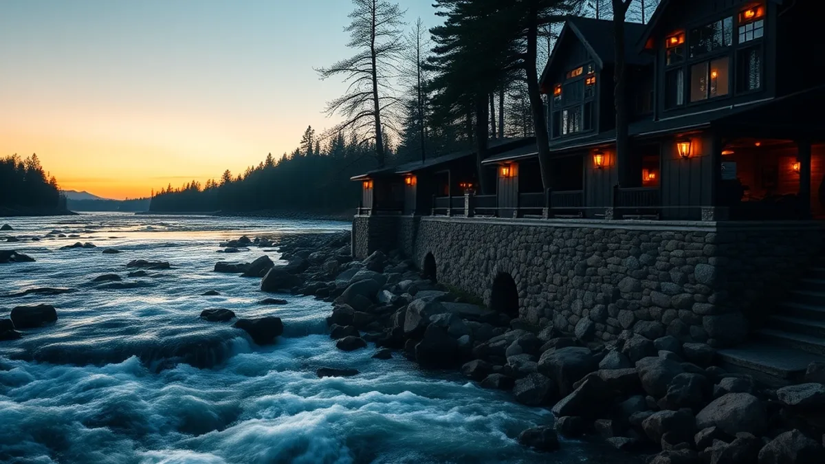riverside and lakeside lodges
