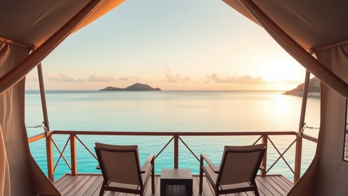 romantic glamping escape