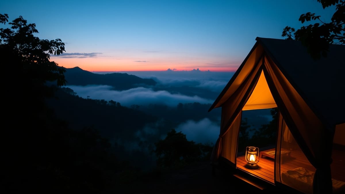 romantic glamping escape