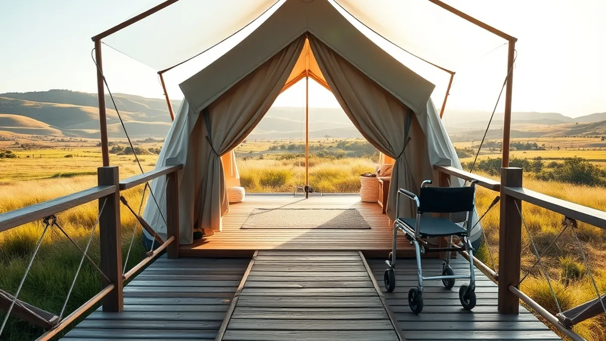 wheelchair-friendly glamping